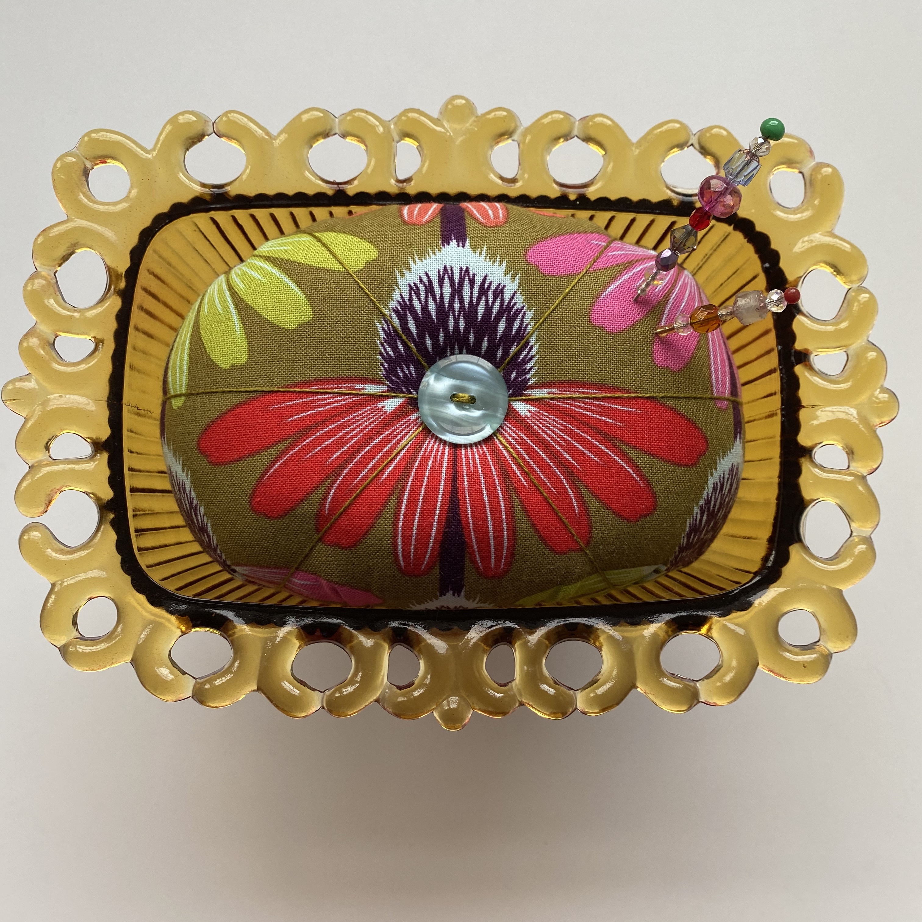 Anna Maria Horner + Amber Lace Indiana Glass